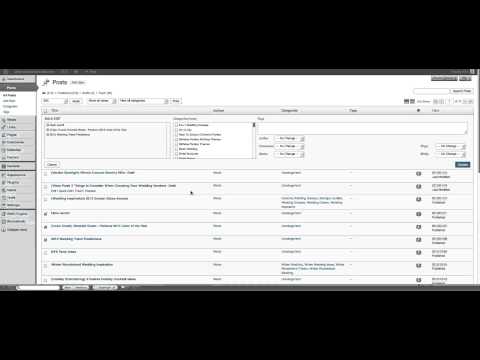 How To Do A Bulk Edit In Wordpress
