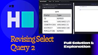 HackerRank SQL Series #2 | SQL Queries Practice Explained Step-by-Step (Beginner Friendly)