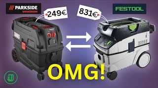 Werkstatt STAUBSAUGER von PARKSIDE für 249 Euro: Diese billige Festool Kopie ist...😳| Jonas Winkler