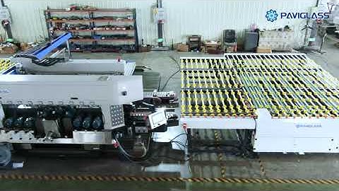 Seamless Automation: PaviGlass Double Edging Line Integrated with Washing Machine