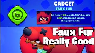 Nita’s Faux fur Gadget is Good and Useful|Brawl stars Gameplay screenshot 5