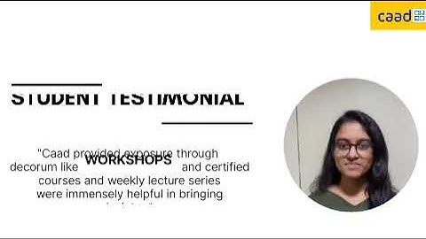 "EMPOWERING THROUGH WORKSHOPS & CERTIFIED COURSES: A CAAD Alumni