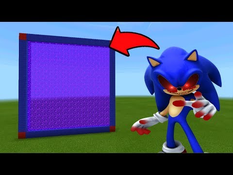 Minecraft Pe How To Make a Portal To The SONIC.EXE Dimension - Mcpe Portal To SONIC.EXE!!!