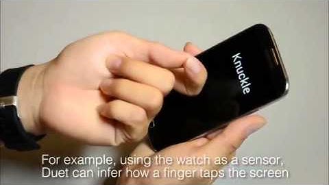 Duet: Exploring Joint Interactions on a Smart Phone and a Smart Watch