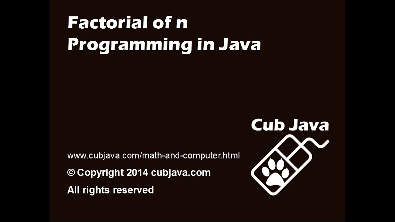 Math and Computer: Factorial part 2 - YouTube