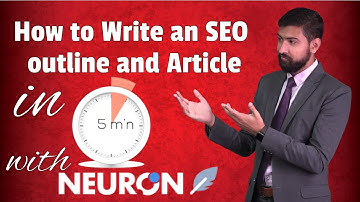 How to Write an SEO outline and Article in 5 minutes with A.I and NLP | Neuron writer review