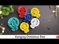 DIY Hanging Christmas Tree 🎄 Beautiful Paper Decoration! #diy #trending