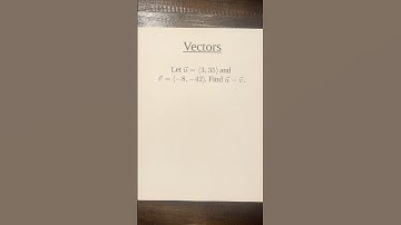 Subtracting Vectors #vector #precalculus