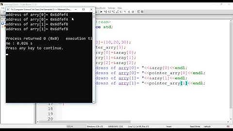 Array Of Pointers Pashto  06