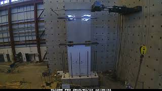 Wall Cyclic Load Test at KU - Timelapse