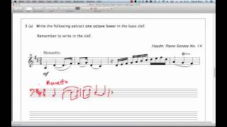 ABRSM Music Theory Grade 3 - Question 3 Practice - Transposition