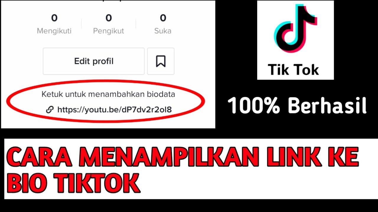 CARA MENAMBAHKAN LINK KE BIO TIKTOK YouTube