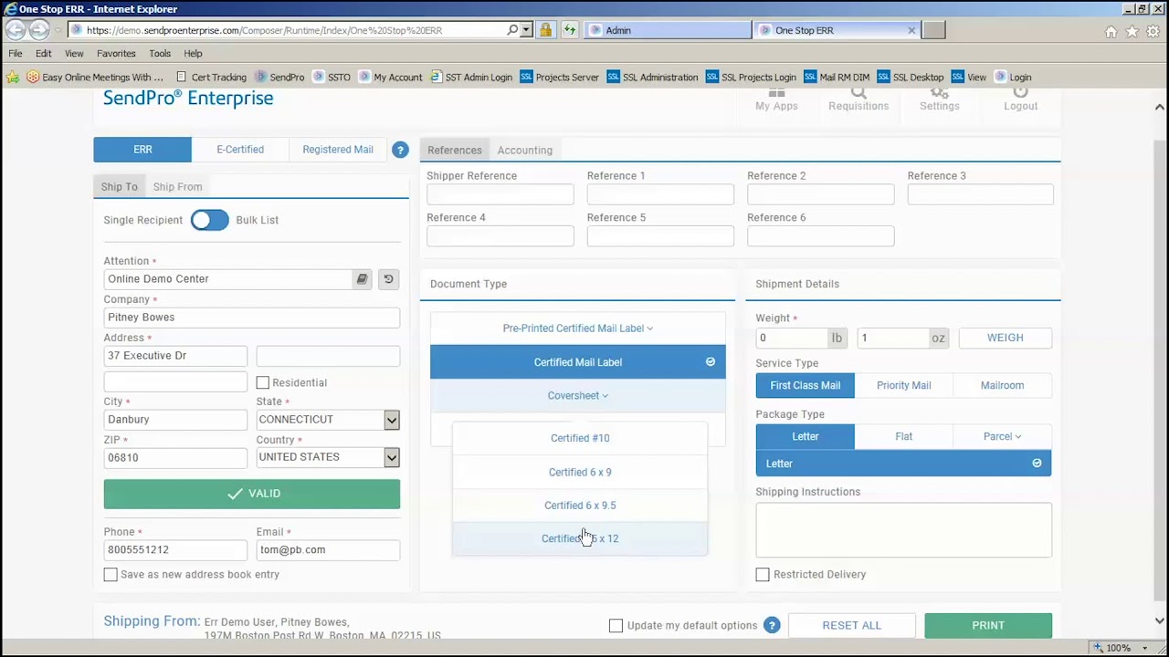 Learn more about SendPro® Enterprise electronic return receipt (eRR