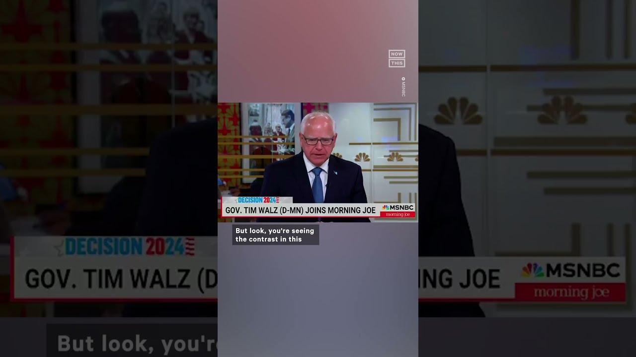 Minnesota Gov Tim Walz Contrasts Democrat Republican Policies
