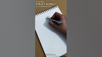 How to draw VIRAT KOHLI using LOOMIS METHOD || #shorts Tutorial for Beginners