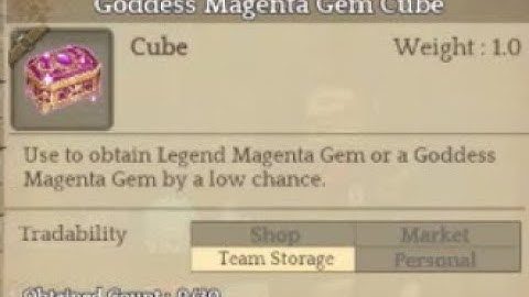 TOS Goddess Magenta Gem cube unboxing