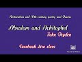 Absalom and achitophel facebook live class