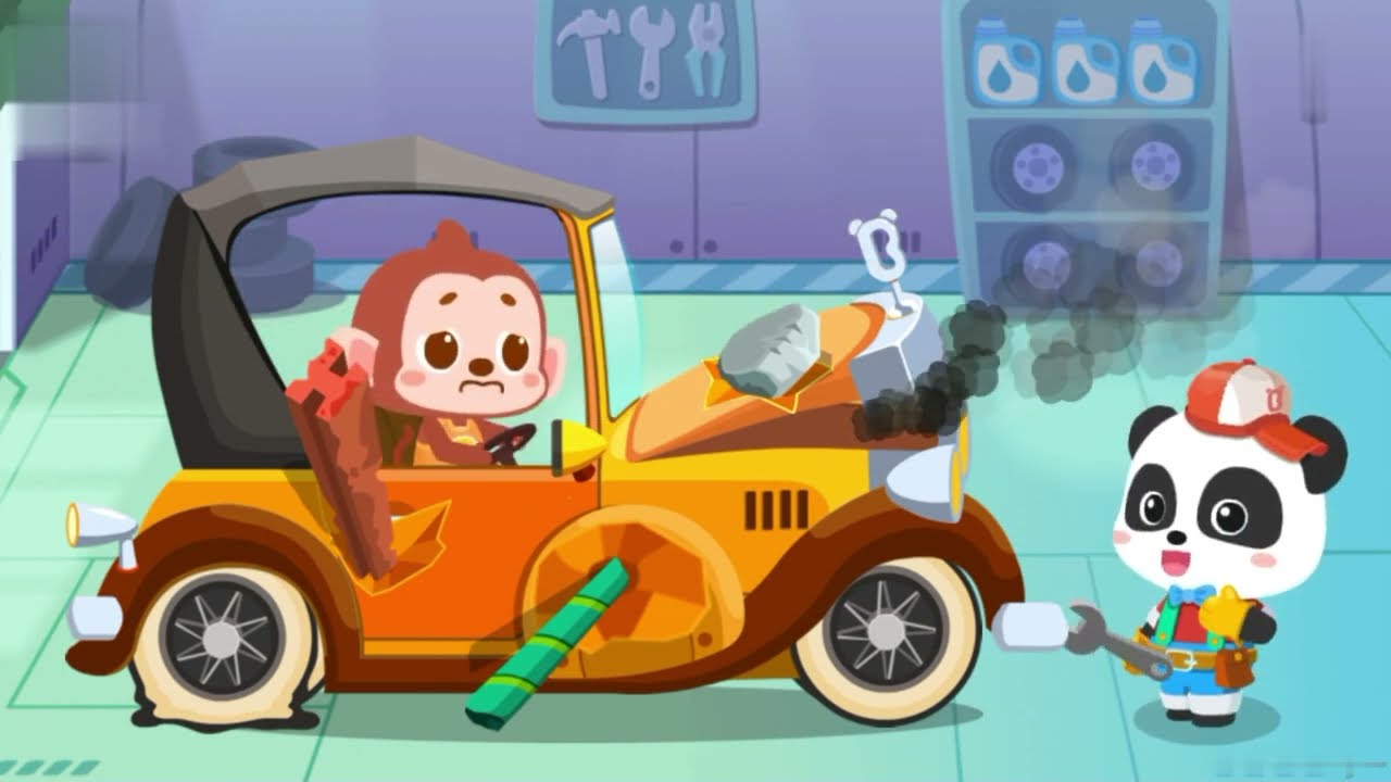 Little Panda's Car Repair Shop - Become a Car Mechanic and Learn How to Repair Cars! | BabyBus Games