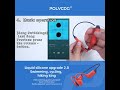 POLVCDG bone conduction earphones IPX8 waterproof 32GB memory