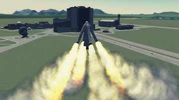 KSP | Landing a rocket with solid rocket boosters! | kOS