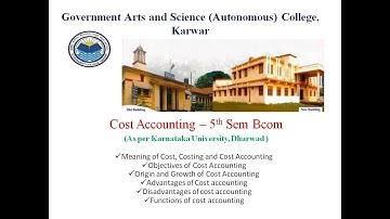 cost account unit1 - Introduction to Cost Accounting
