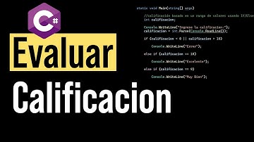 Programa en C# para calificar del 0 al 10 (¡con mensajes personalizados!)