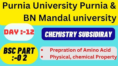Day 12 Chemistry Subsidiary ⚗️🧪 Bsc Part 2 Purnia University & BNMU || Bsc Part 2 Chemistry Subsi...