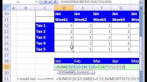 Excel Magic Trick #107: Array Formula For Monthly Sales