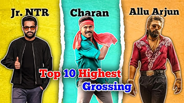 Jr. Ntr 🆚 Ram Charan 🆚 Allu Arjun Top 10 Highest Grossing Movies Comparison 🔥🤯