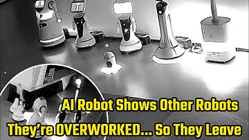 AI-robot leert ‘werk-privébalans’ Robots verlaten allemaal het werk