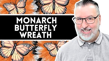 Monarch Butterfly Wreath - Wreath Kit - Wreath DIY - #wreath @DavesWreaths