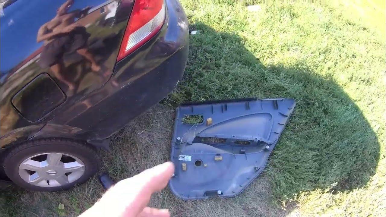 Как снять карту (обшивку двери) Nissan Almera и похожие? - YouTube