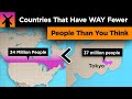 Countries With WAY Fewer People Than You Think