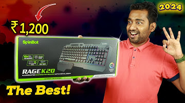 Newly Launched - Best Gaming Keyboard at ₹1200🤯 | Spinbot Rage K20 Review