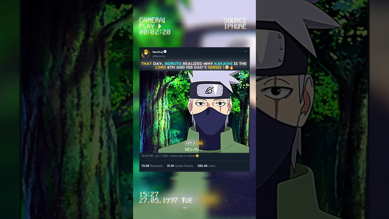 BORUTO FINALLY REALIZED WHY KAKASHI IS THE LORD 6th 💀| 