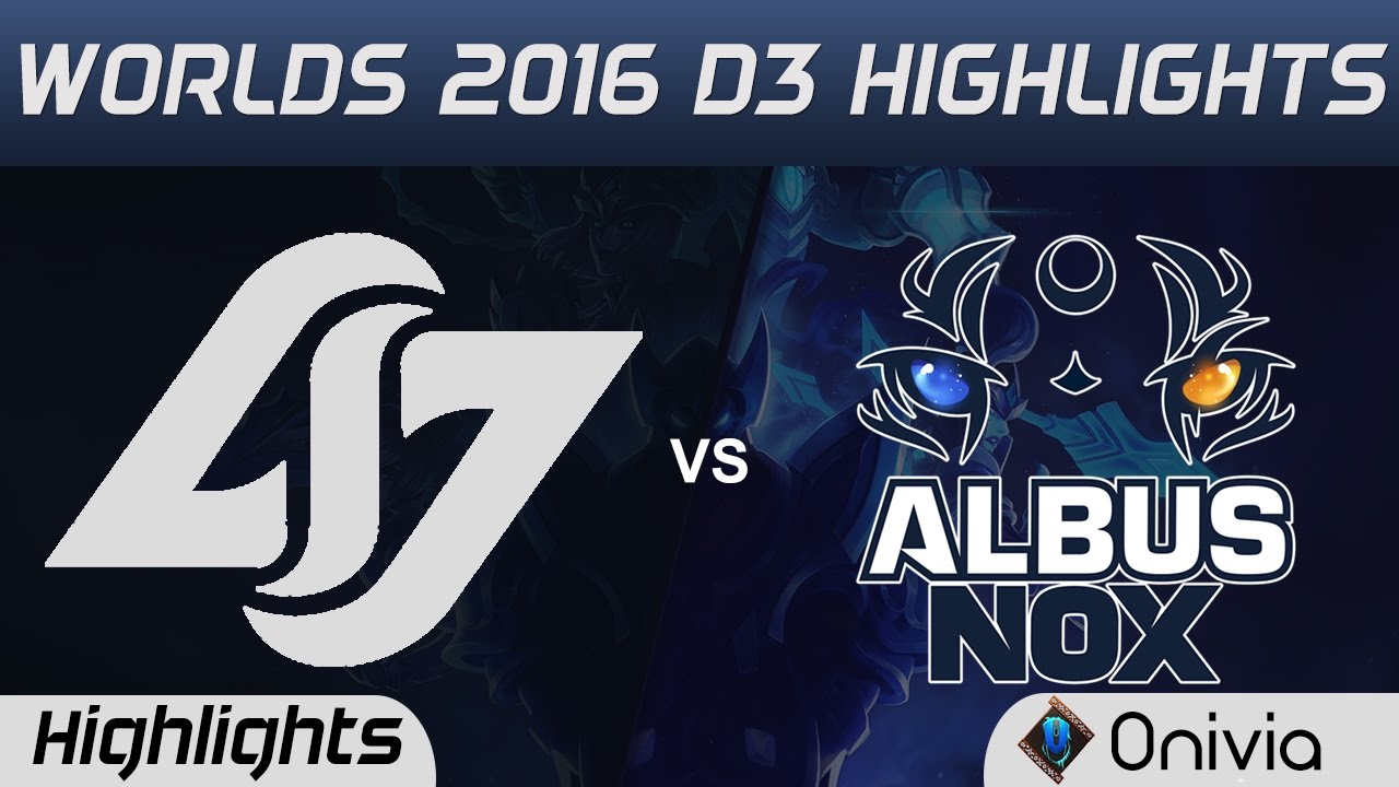 CLG vs ANX Highlights Worlds 2016 D3 Counter Logic Gaming vs Albus Nox Luna