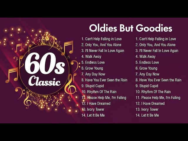 Most Popular Song Each Month in the 60s - Super Hits Golden Oldies 60's class=