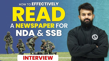 How to Effectively Read a Newspaper For NDA and SSB Interview🔥🔥 | SSB MANTRA💡