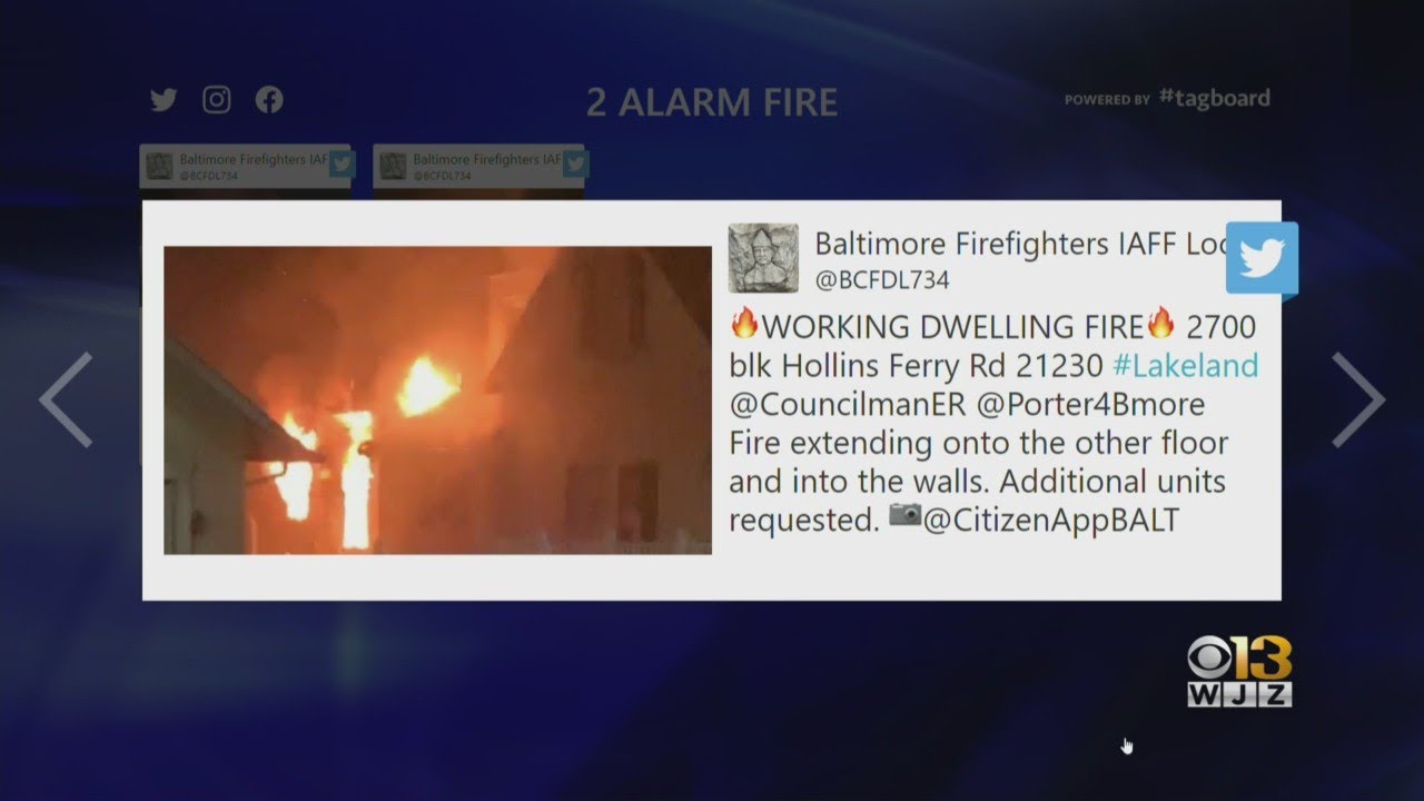 Firefighters Battle 2-Alarm Fire In SW Baltimore - YouTube