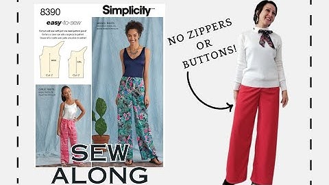 Sew Easy Pants: One Pattern Piece, Zero Hassle!