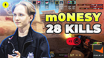 CS2 POV | m0NESY Faceit Ranked (Anubis) Voice Comms 28-16
