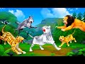 Animal kingdom battle epic lion vs tiger vs wolf vs cheetah vs bear fights wildlife warzone