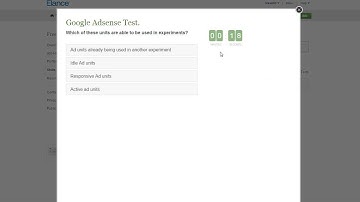 Elance Google AdSense Test Answers 2015