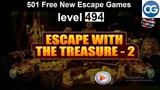 [Walkthrough] 501 Free New Escape Games level 494 - Escape with the treasure 2 - Complete Game screenshot 1