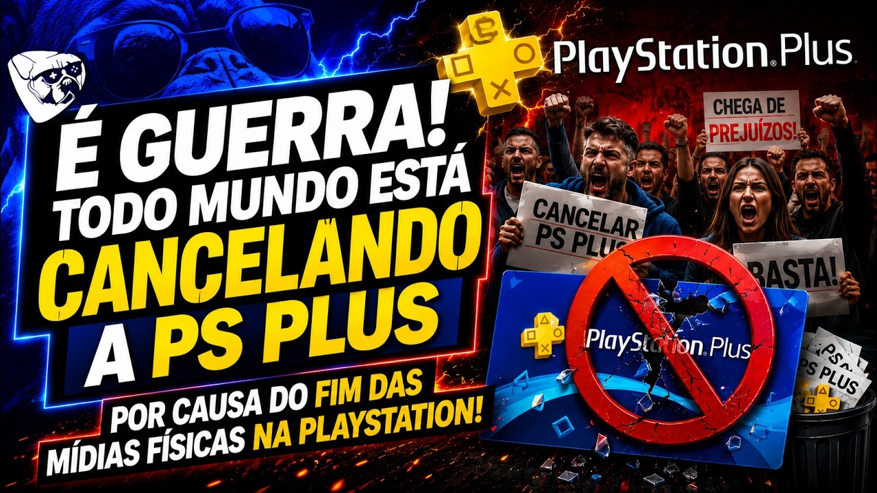 É GUERRA! TODO MUNDO ESTÁ CANCELANDO A PS PLUS Por CAUSA Do FIM DAS MÍDIAS FÍSICAS NA PLAYSTATION!