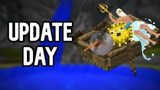 LIVE | UPDATE DAY - Fishing Island, Mayors, and more (Hypixel Skyblock)