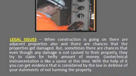 Geotechnical Instrumentation and Environmental Instrumentation