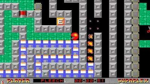 Supaplex: Original Levels: Level 99: Joystick-Handling