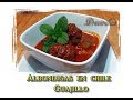 Albondigas con chile guajillo  fácil y rápido  * video 190