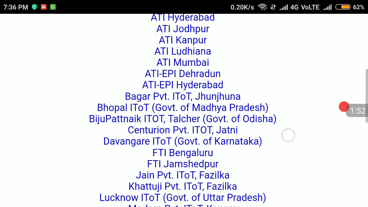 CITS/CTI/ATI ADMISSION CENTERWISE RESULTS LIST |CUTOFF MARKS| HIGHEST & LOWEST SCORE| CATAGORY WISE
